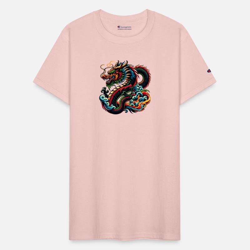 Colorful Chinese Dragon Artistic Design