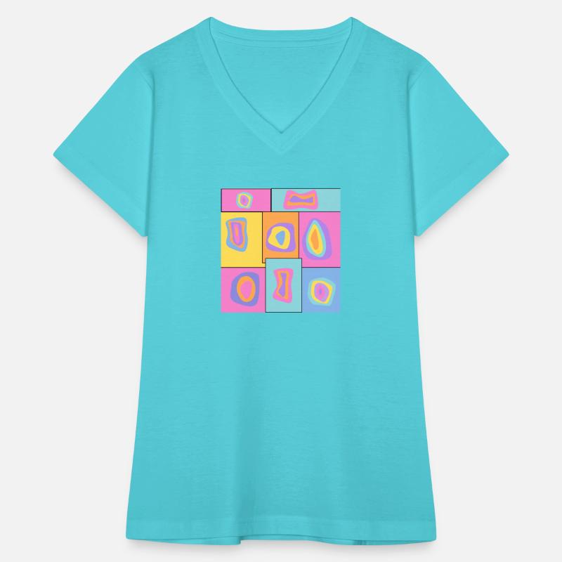 Colorful design blue pink and yellow