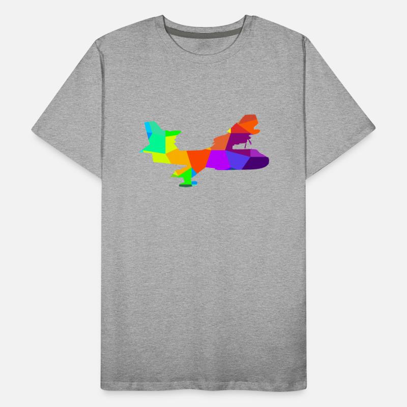 Colorful firefighting plane from the fire