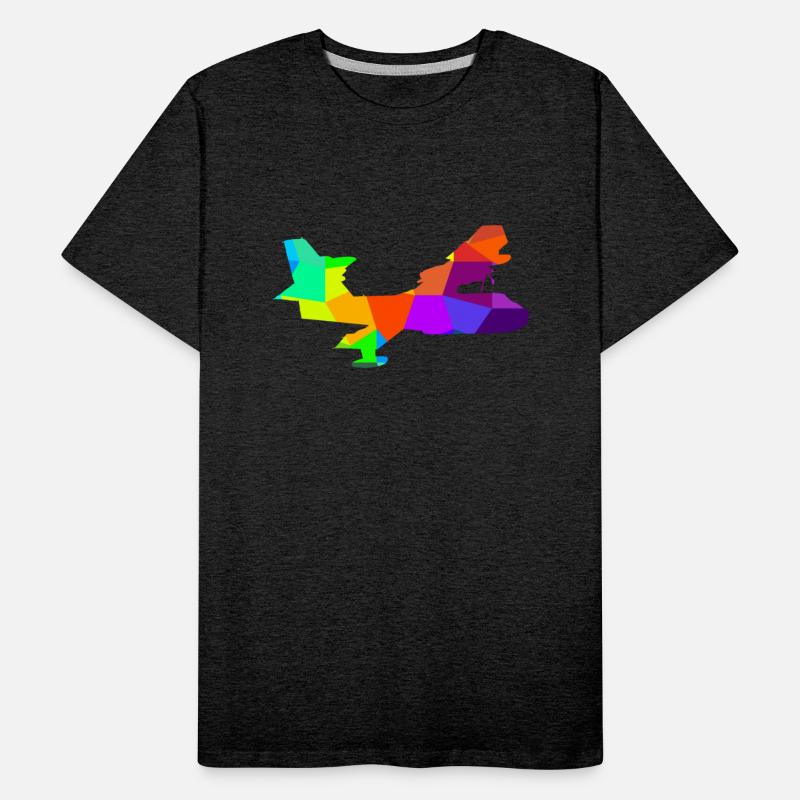 Colorful firefighting plane from the fire