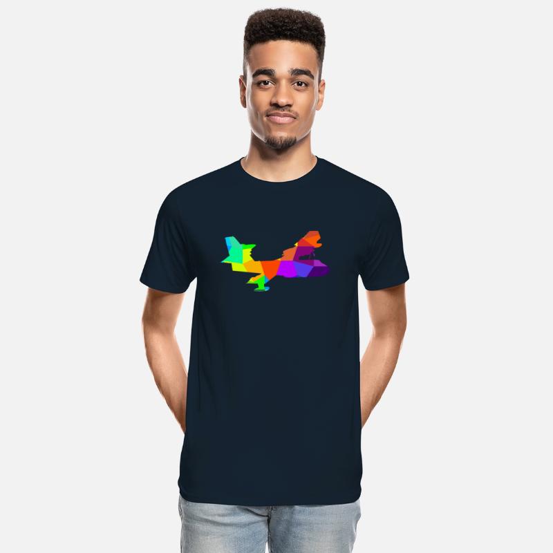 Colorful firefighting plane from the fire