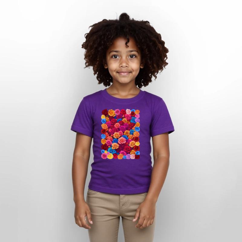 Colorful flower decoration design