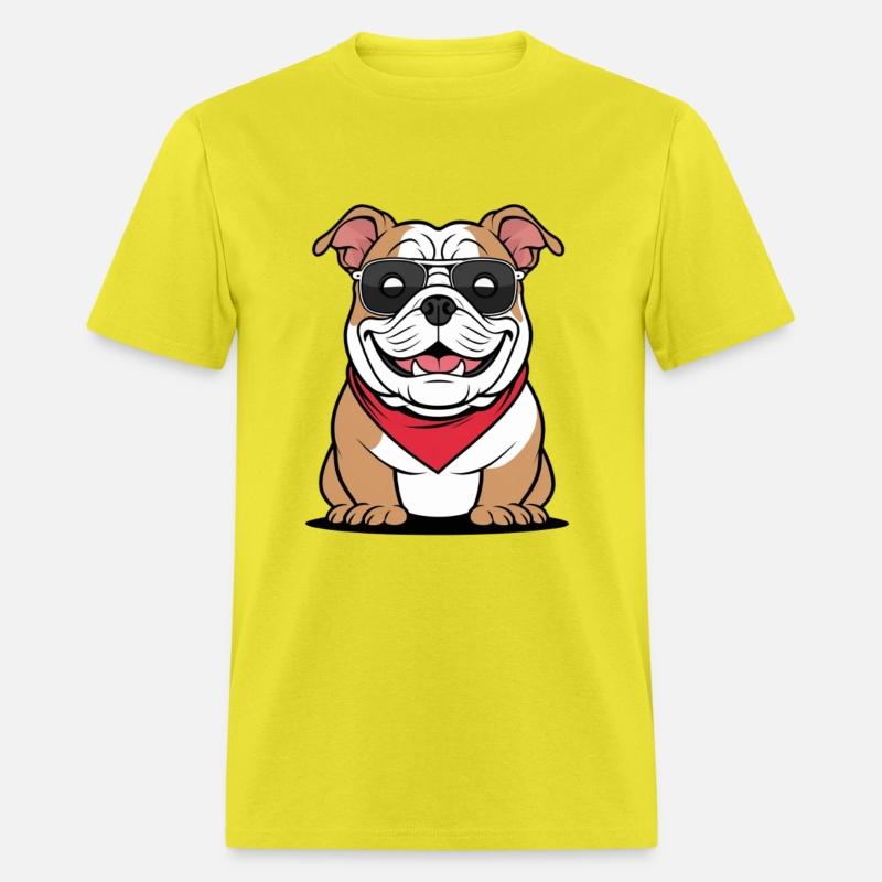 Cool Bulldog Vibes – Funny Dog Cartoon