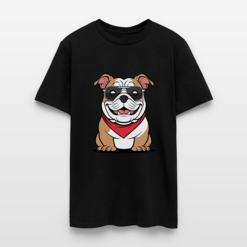 Cool Bulldog Vibes – Funny Dog Cartoon