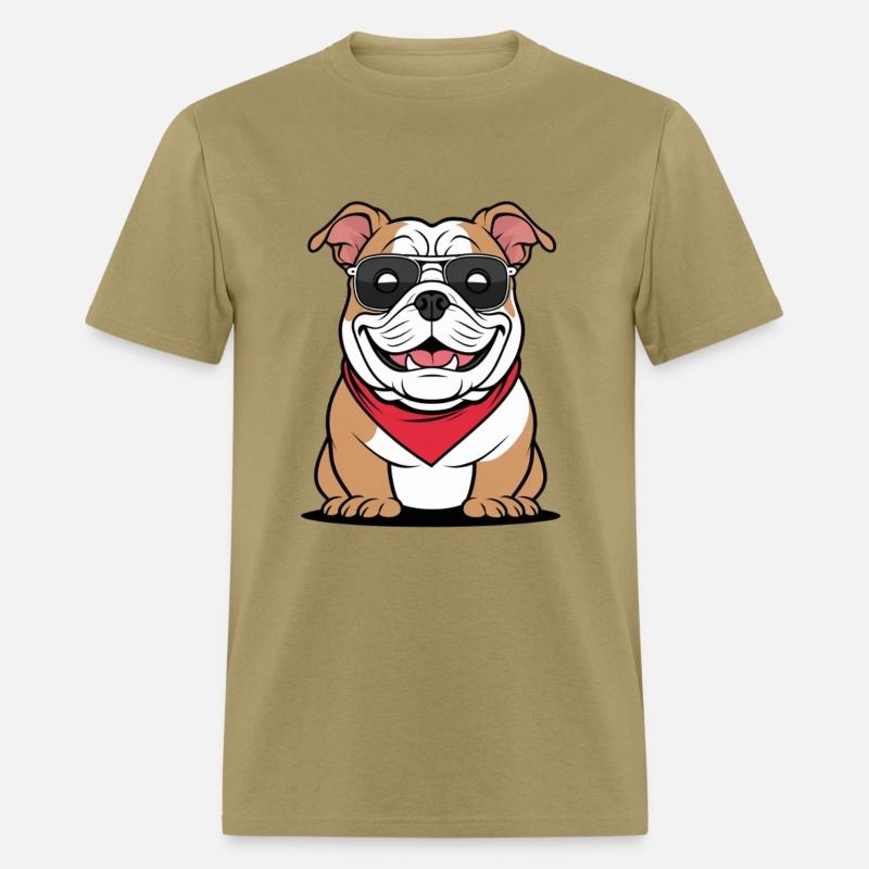 Cool Bulldog Vibes – Funny Dog Cartoon