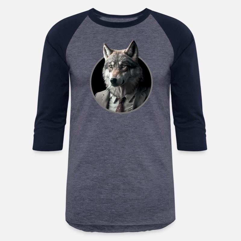 Cool business wolf in suit