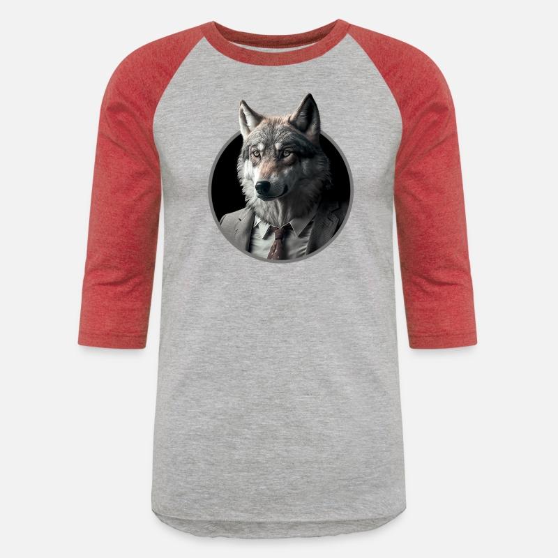 Cool business wolf in suit