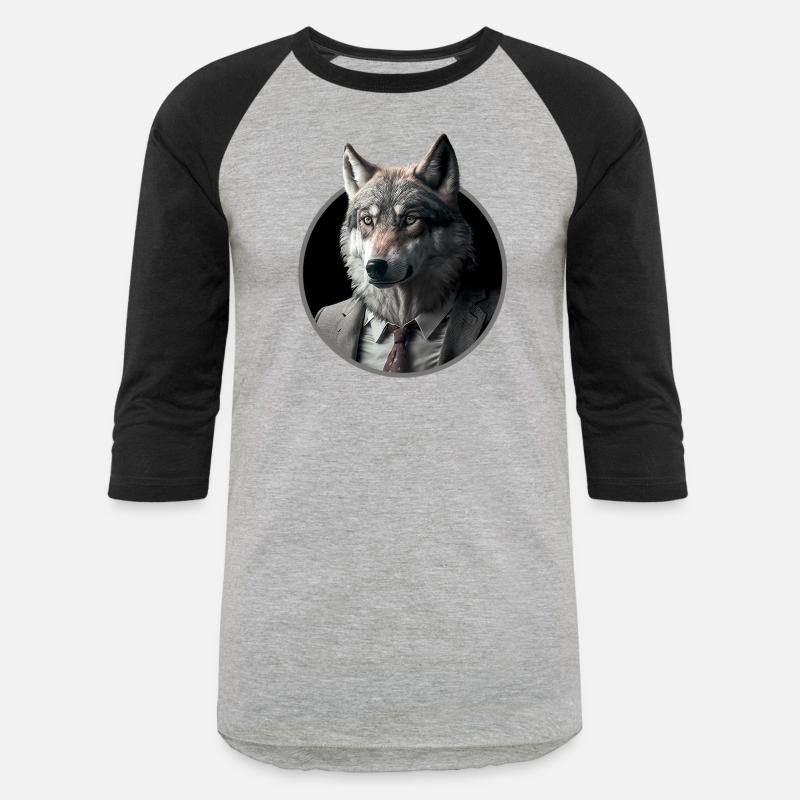 Cool business wolf in suit