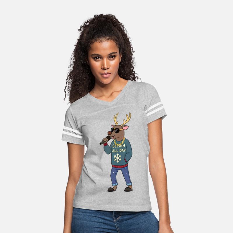 Cool Reindeer Christmas Sweater – "Sleigh All Day"