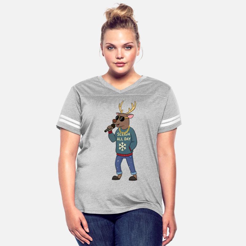 Cool Reindeer Christmas Sweater – "Sleigh All Day"