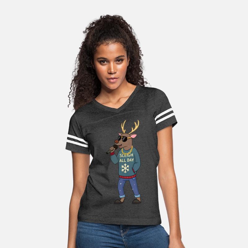 Cool Reindeer Christmas Sweater – "Sleigh All Day"