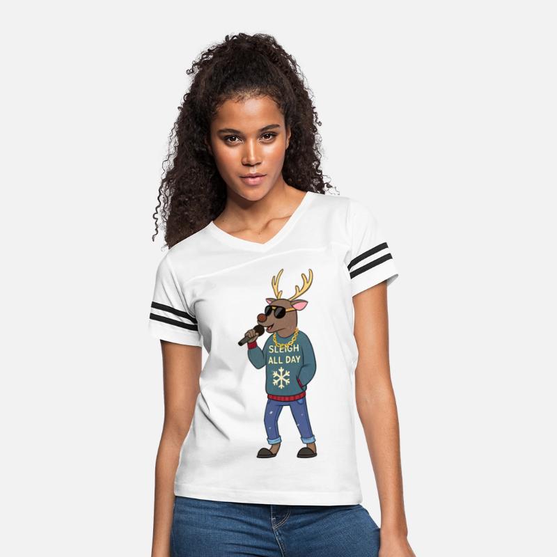 Cool Reindeer Christmas Sweater – "Sleigh All Day"