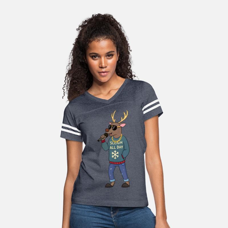 Cool Reindeer Christmas Sweater – "Sleigh All Day"