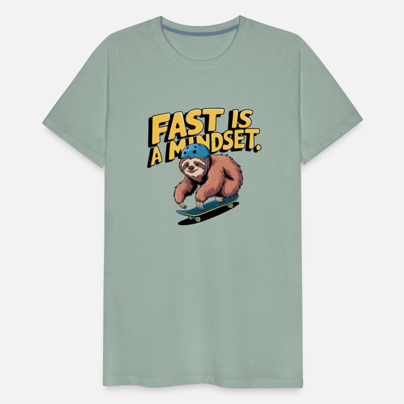 Cool Sloth on a Skateboard Design