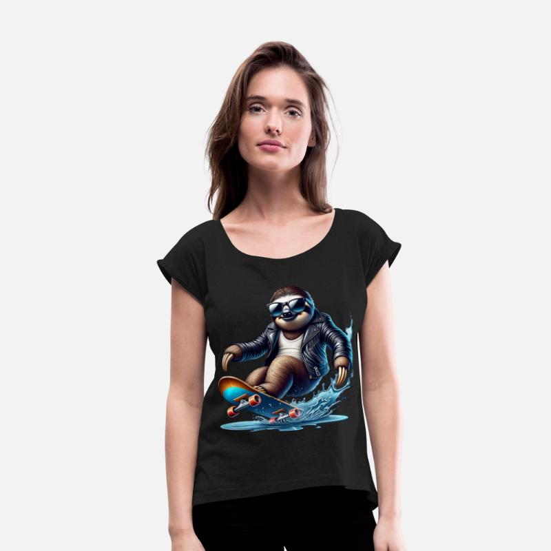 Cool Sloth Skateboarding Adventure