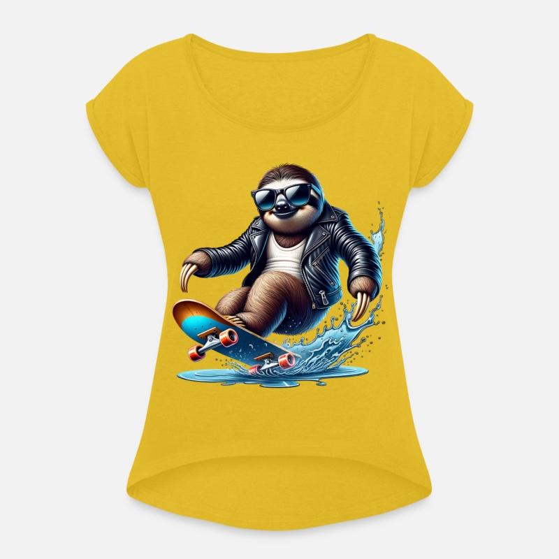 Cool Sloth Skateboarding Adventure