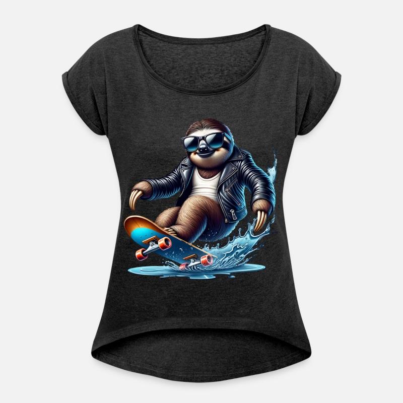 Cool Sloth Skateboarding Adventure