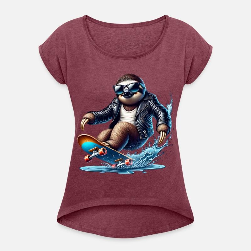 Cool Sloth Skateboarding Adventure