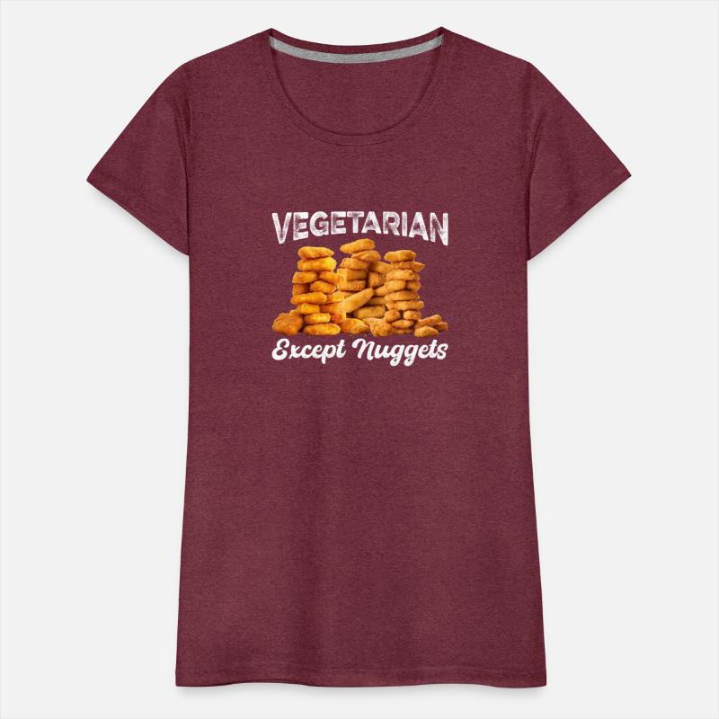 Cool Vegetarian Except Nuggets Chicken Veggies Pun