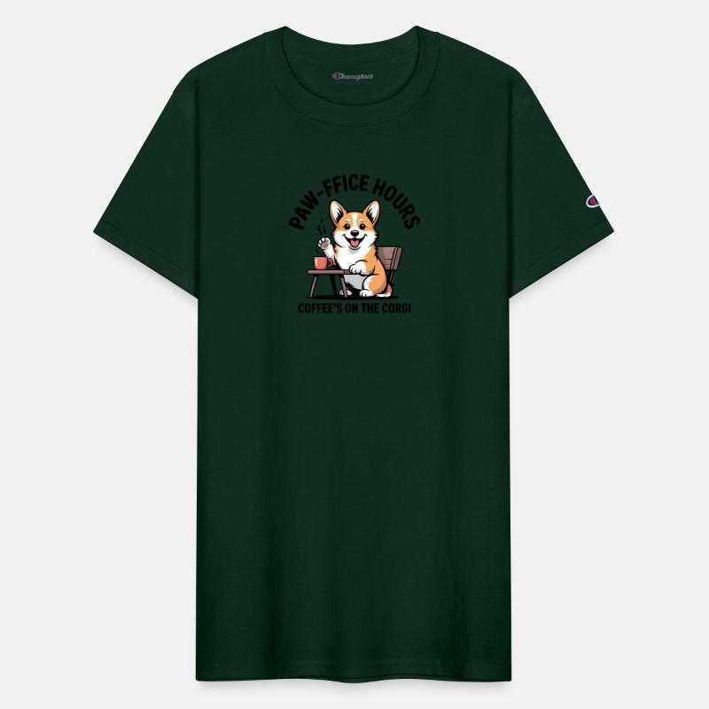 Corgi Coffee Greeting Design