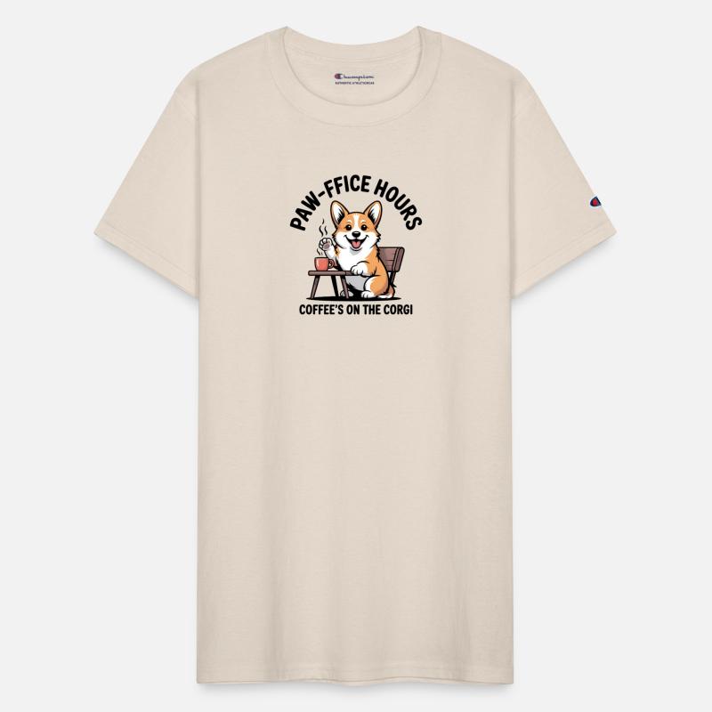 Corgi Coffee Greeting Design