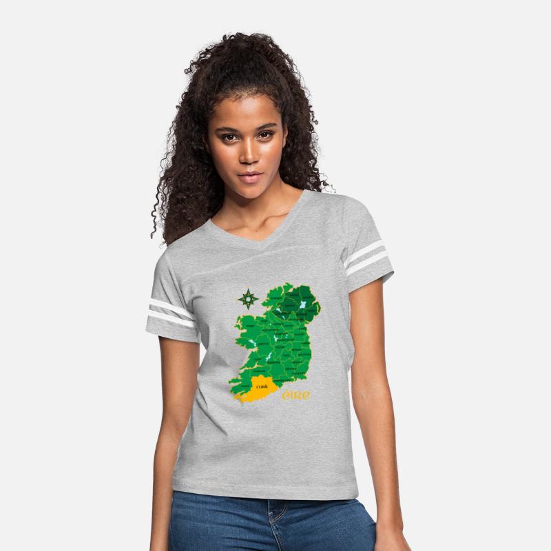 Cork Ireland County Map Eire Irish Travel Celtic