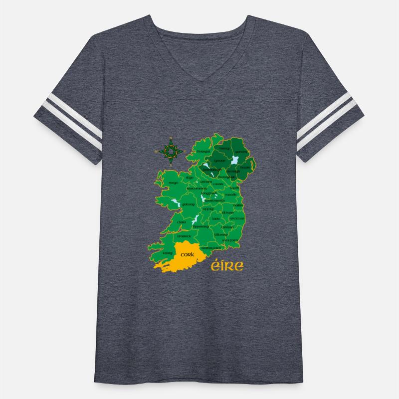 Cork Ireland County Map Eire Irish Travel Celtic