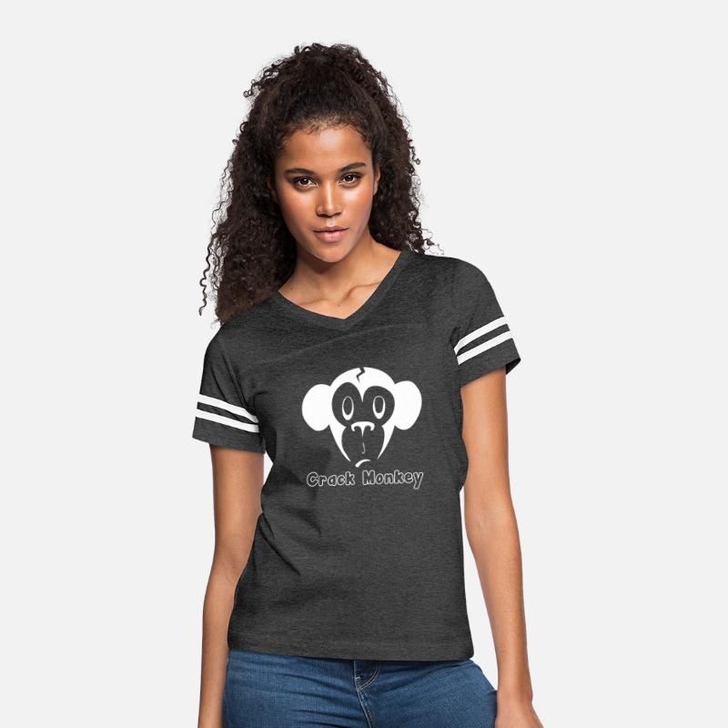 Crack Monkey Face Cartoon Funny T shirt design