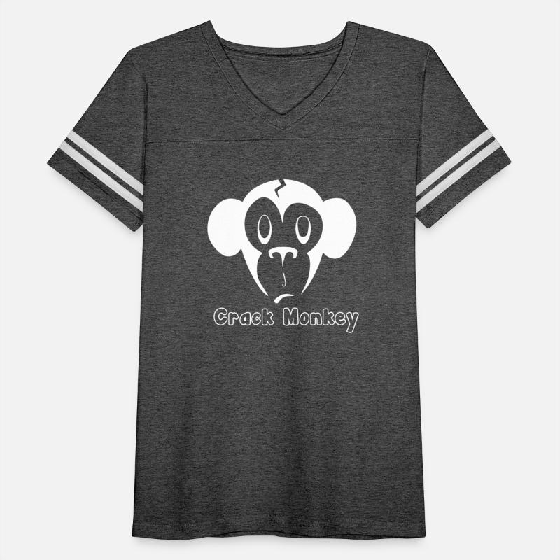 Crack Monkey Face Cartoon Funny T shirt design