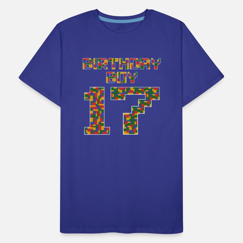 Cute 17th Birthday Gift 17 Year Old Block Building