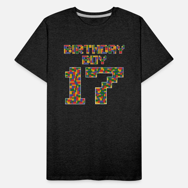 Cute 17th Birthday Gift 17 Year Old Block Building