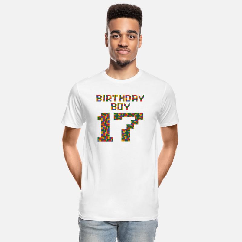 Cute 17th Birthday Gift 17 Year Old Block Building