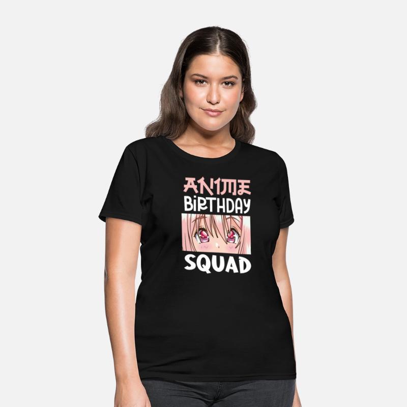 Cute Anime Birthday Squad Matching Anime Women