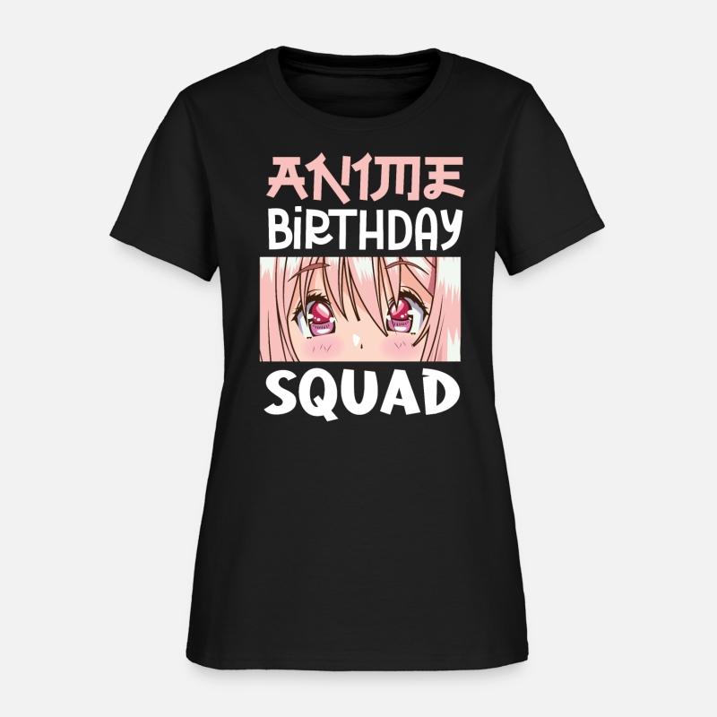 Cute Anime Birthday Squad Matching Anime Women