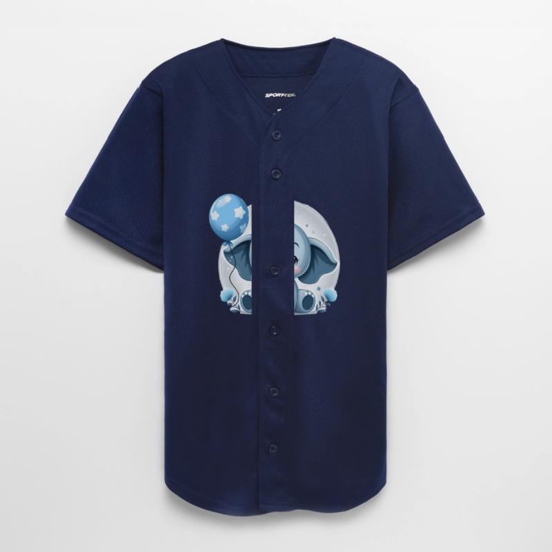 Cute Baby Elephant Sweatshirt, Baby blue elephant