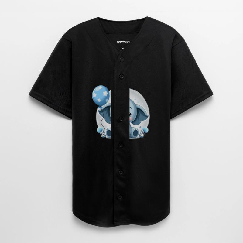 Cute Baby Elephant Sweatshirt, Baby blue elephant