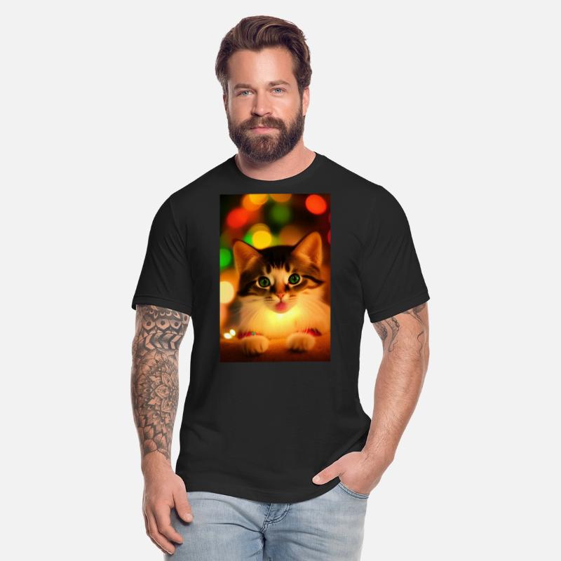 Cute Christmas kitten