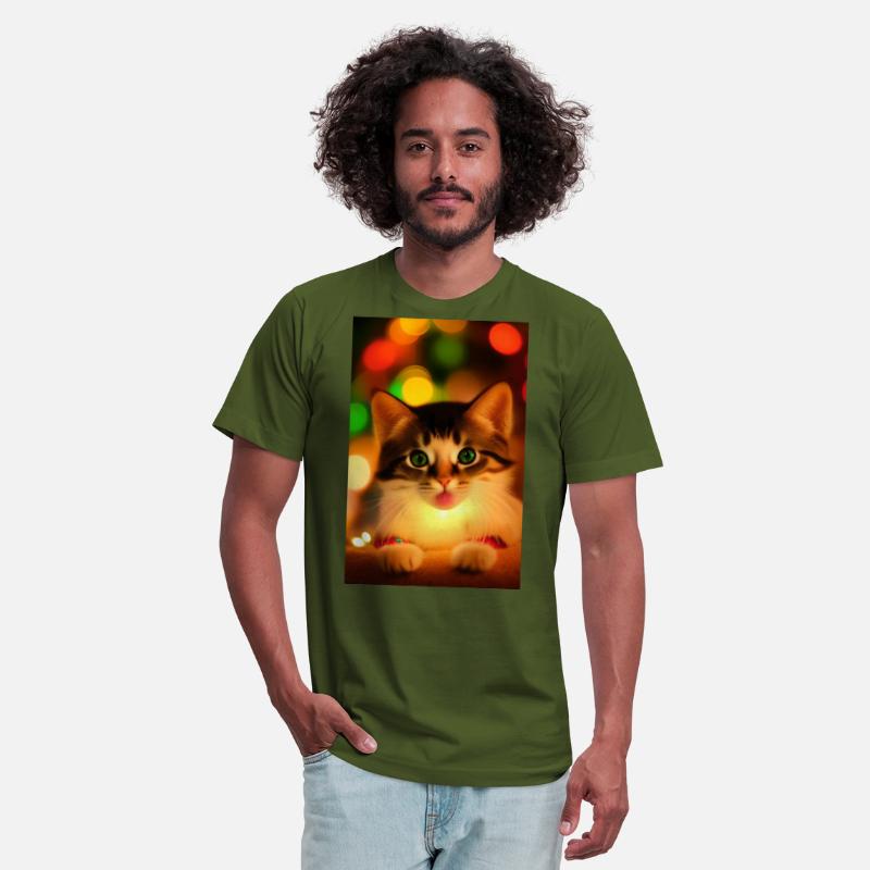 Cute Christmas kitten