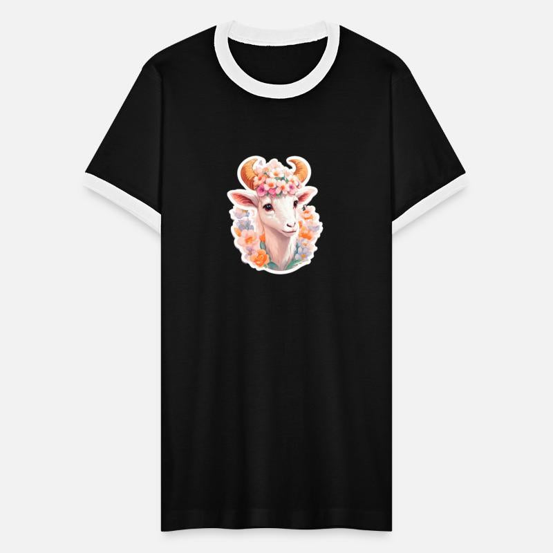 Cute goat nice Ai design t-shirt