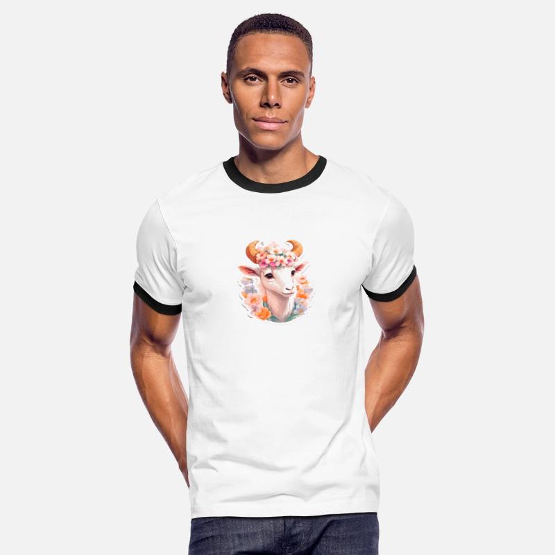 Cute goat nice Ai design t-shirt