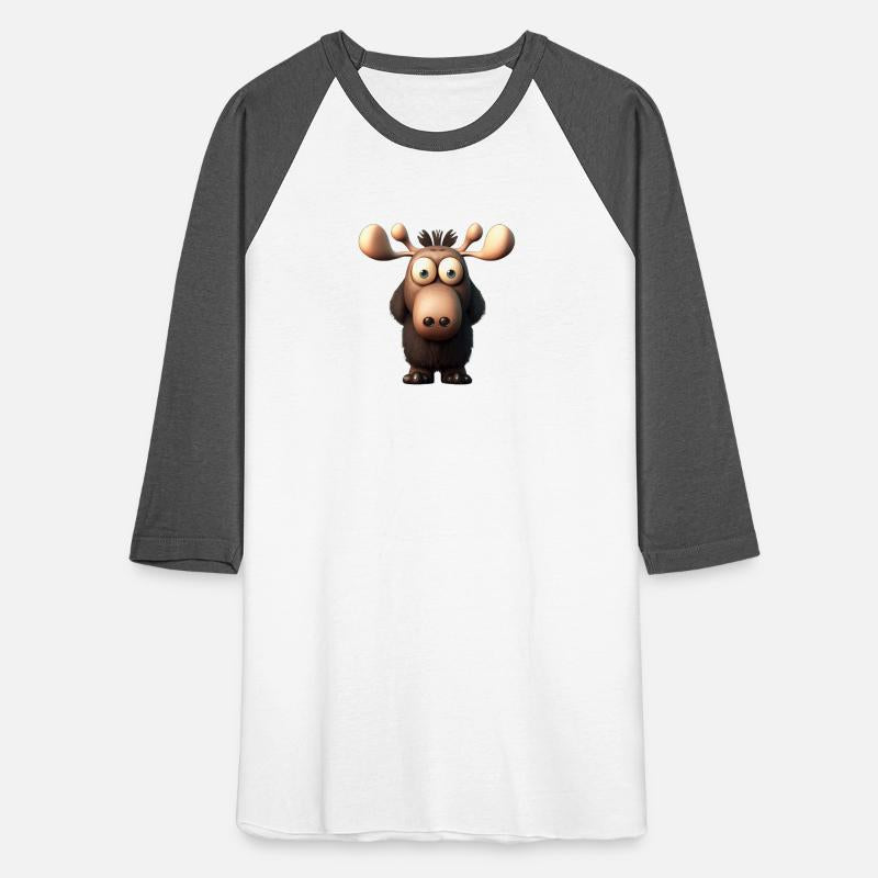 Cute little moose cartoon character