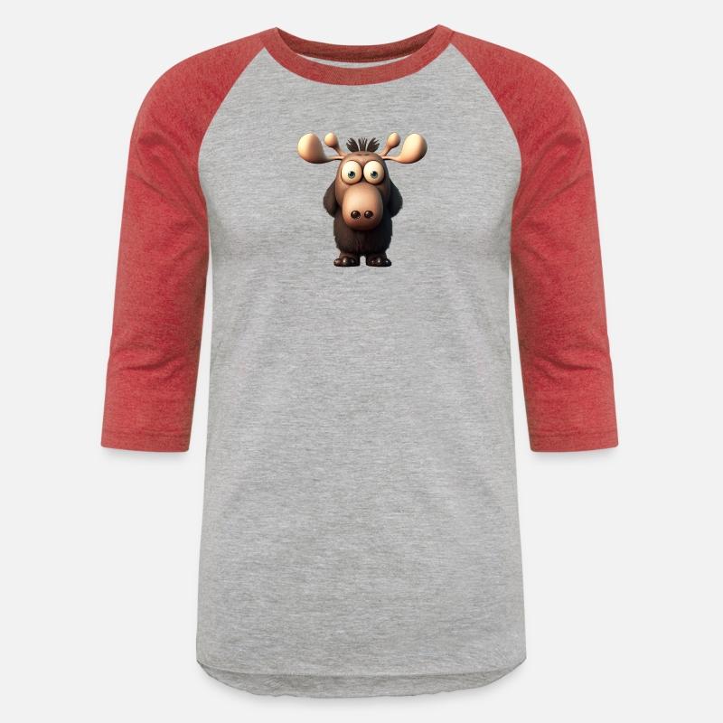 Cute little moose cartoon character