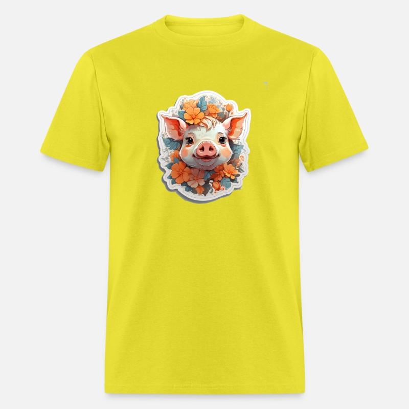 Cute pig nice Ai design t-shirt
