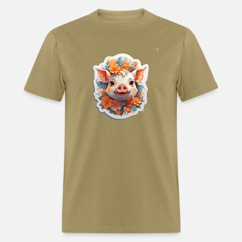Cute pig nice Ai design t-shirt