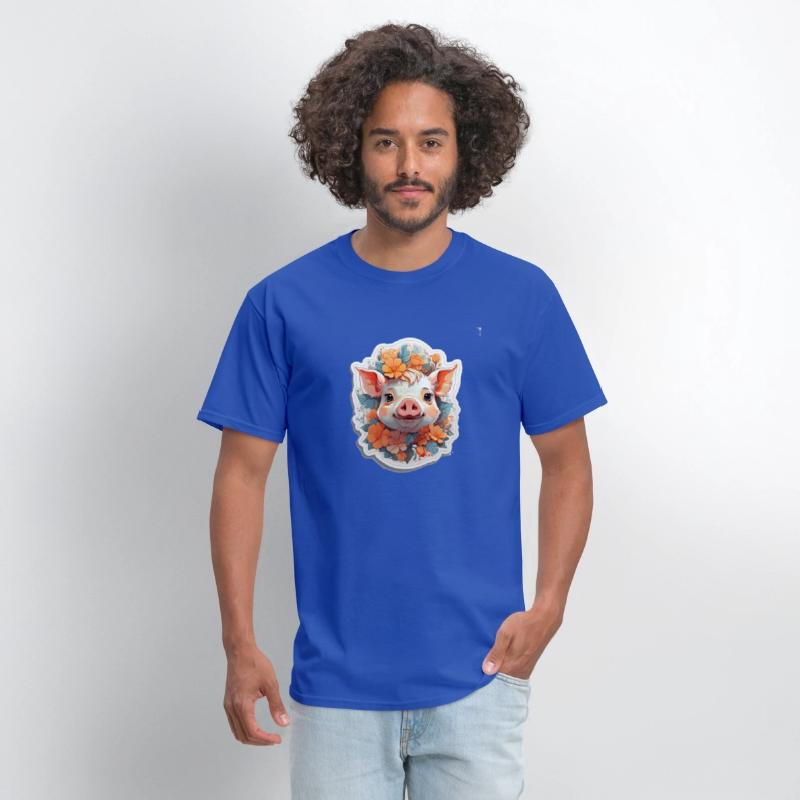 Cute pig nice Ai design t-shirt
