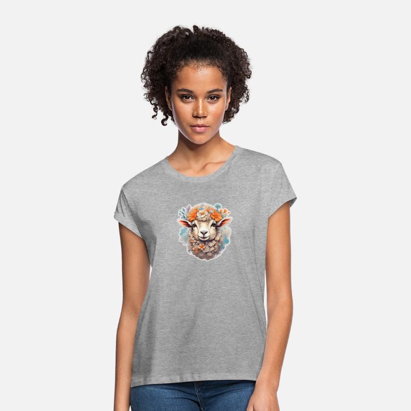 Cute sheep nice Ai design t-shirt