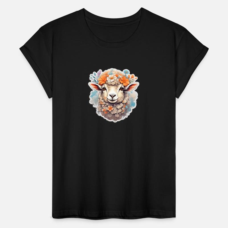 Cute sheep nice Ai design t-shirt