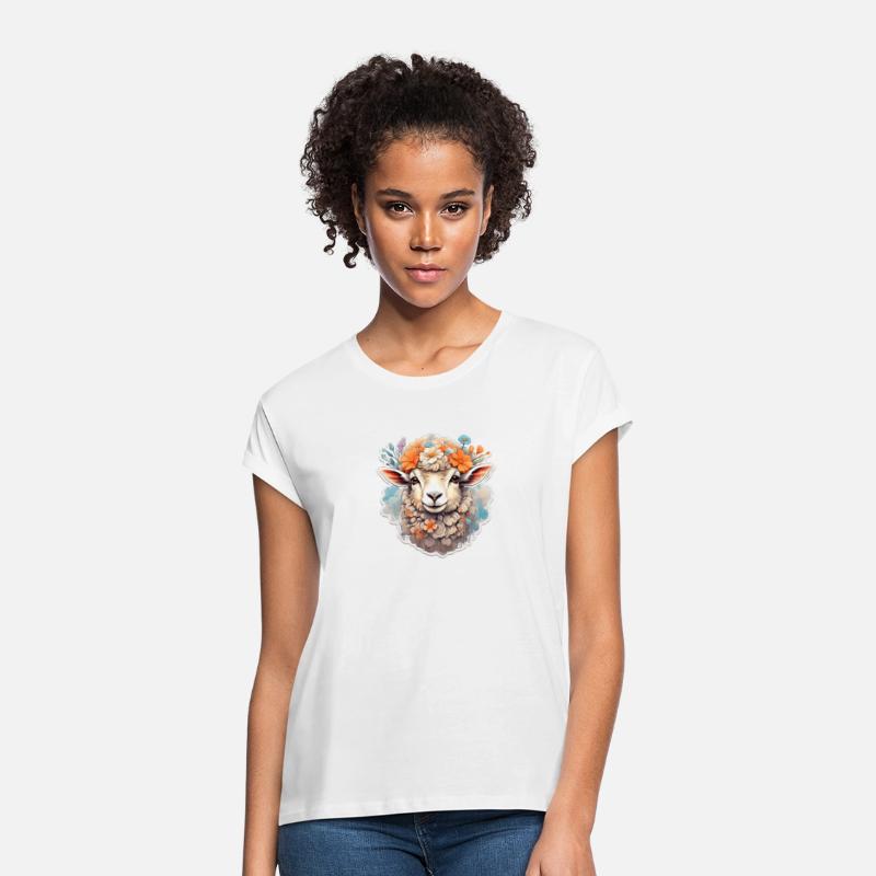 Cute sheep nice Ai design t-shirt