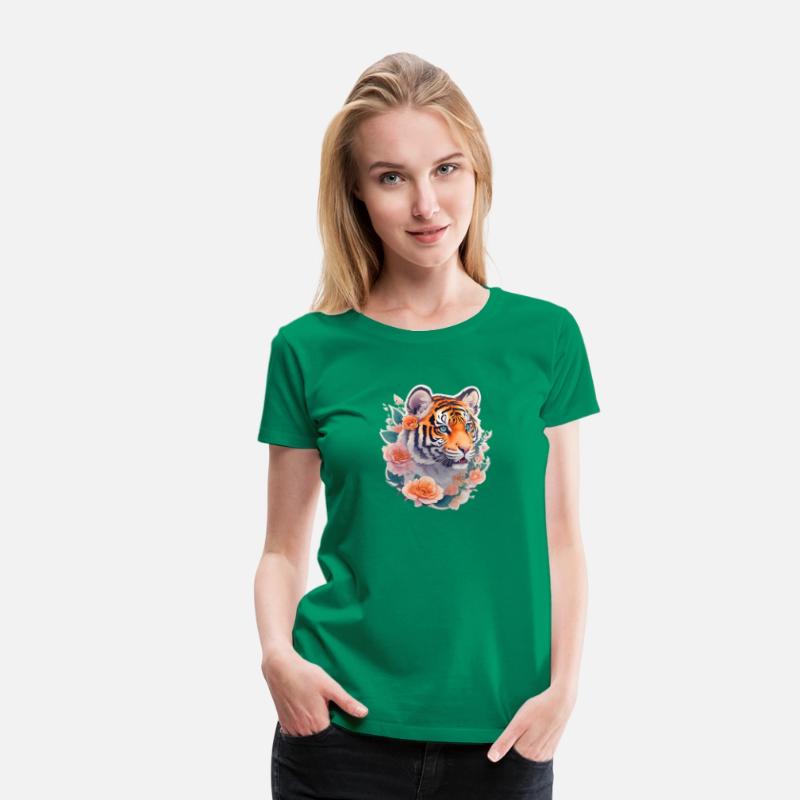 Cute tiger nice Ai design t-shirt