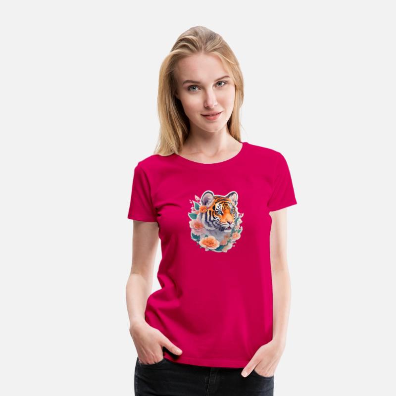 Cute tiger nice Ai design t-shirt